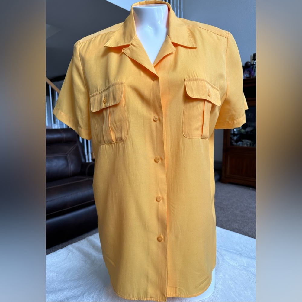 Karen Scott short sleeve blouse
